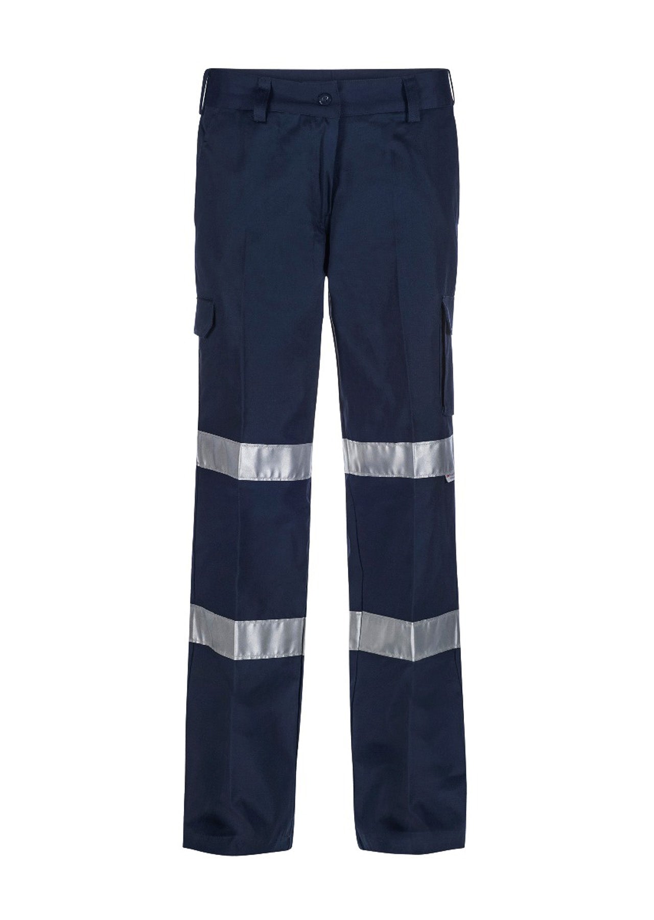 WORKCRAFT-LADIES CARGO TROUSER/ CSR TAPE