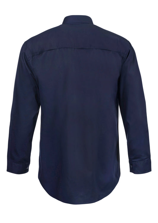WORKCRAFT-FULL COLOUR VENTED L/S SHIRT