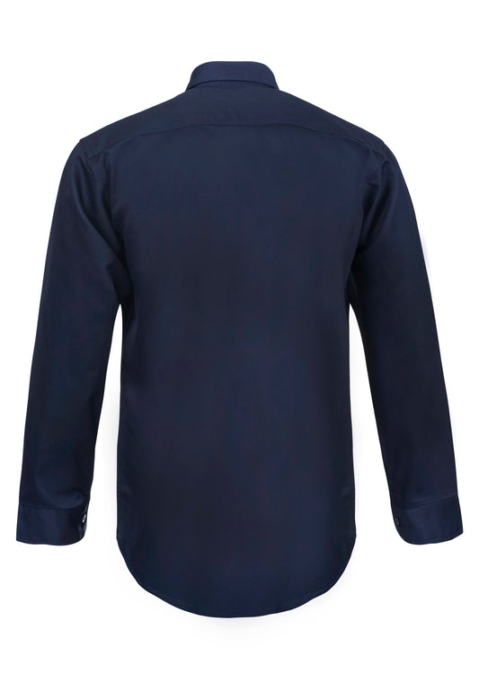 WORKCRAFT-LONG SLEEVE COTTON DRILL SHIRT