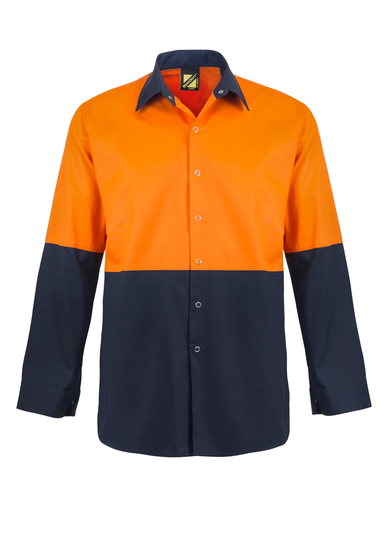 WORKCRAFT-HI VIS TWO TONE LS SHIRT