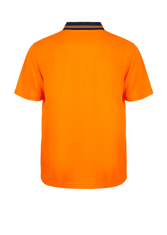 WORKCRAFT-HI VI TWO TONE SS LAUNDRY POLO