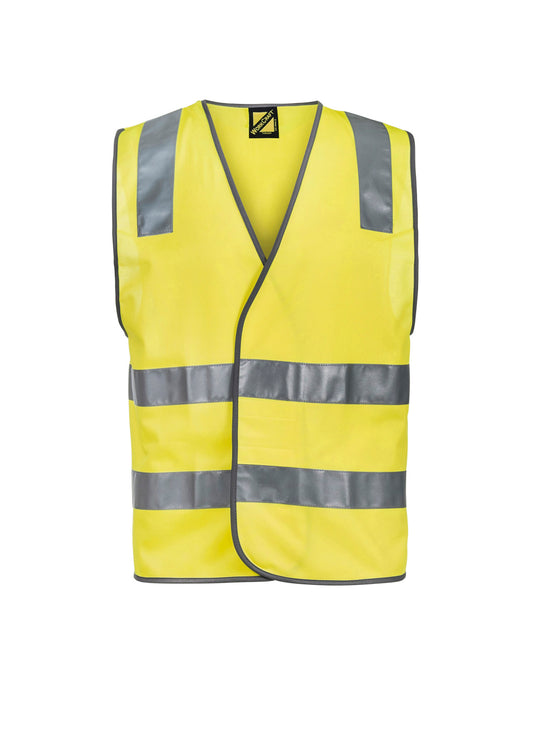 WORKCRAFT-ADULT HI VIS VEST WITH TAPE