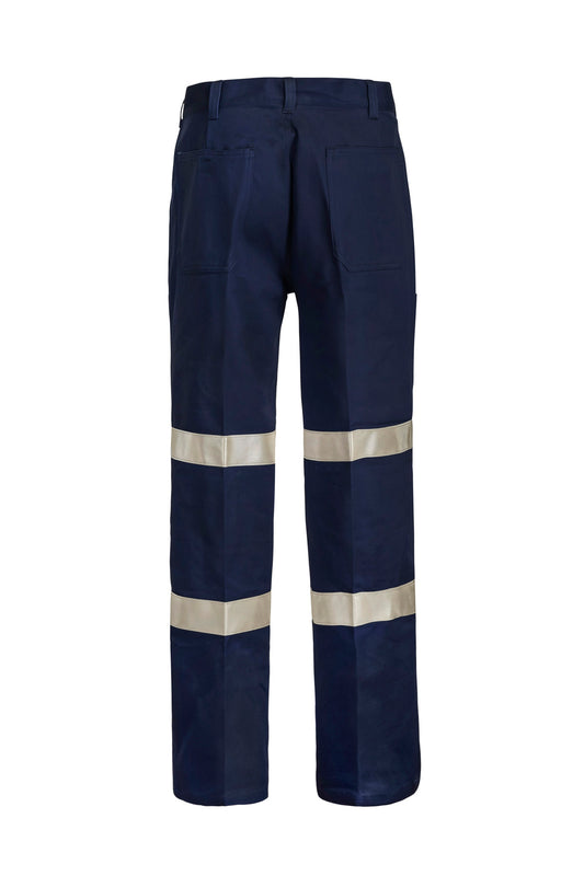 WORKCRAFT-COTTON PANT IND TAPE LONG
