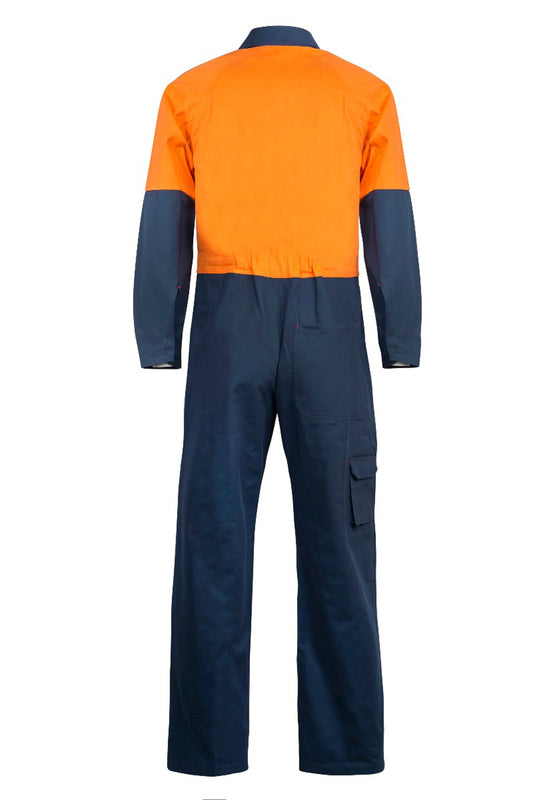 WORKCRAFT-HI VIS TWO TONE COVERALLS