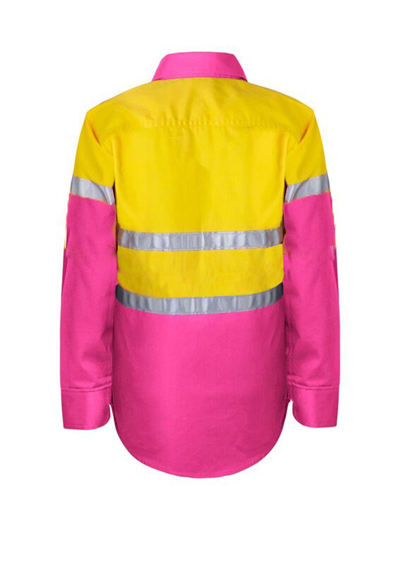 WORKCRAFT-KIDS HI VIS SHIRT CSR REF TAPE
