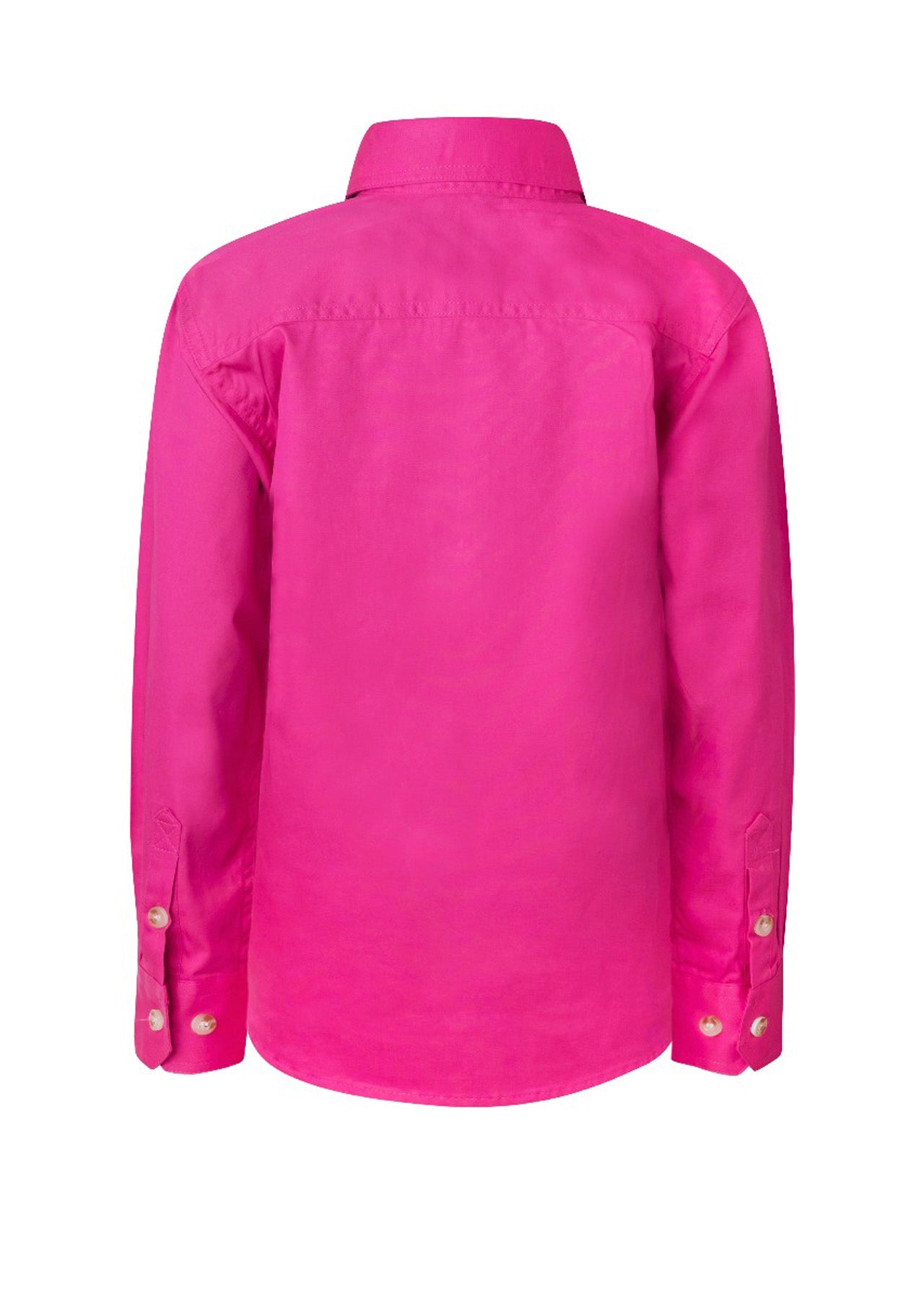 WORKCRAFT-KIDS HALF PLACKET FULL COL SHT