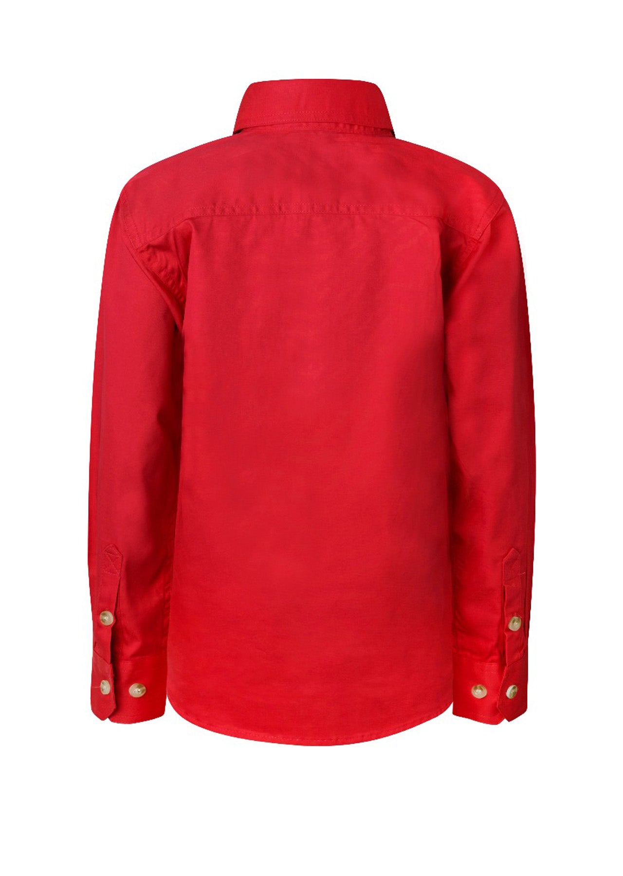 WORKCRAFT-KIDS HALF PLACKET FULL COL SHT