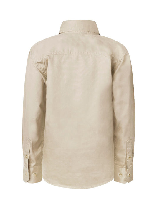 WORKCRAFT-KIDS HALF PLACKET FULL COL SHT