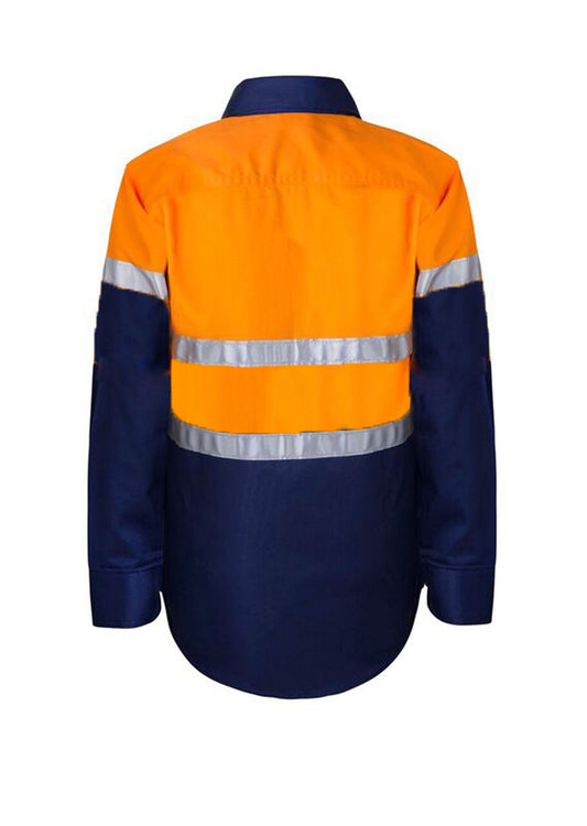 WORKCRAFT-KIDS HI VIS SHIRT CSR REF TAPE