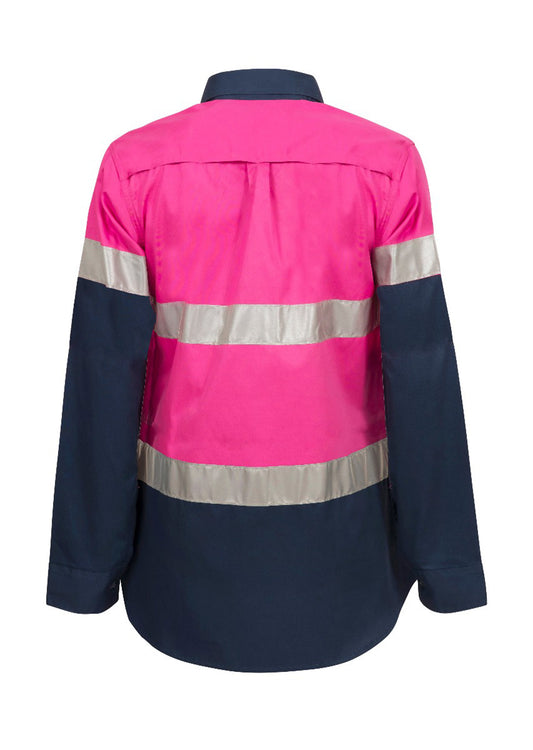 WORKCRAFT-LADIES HI VIS 2 TONE SHIRT REF
