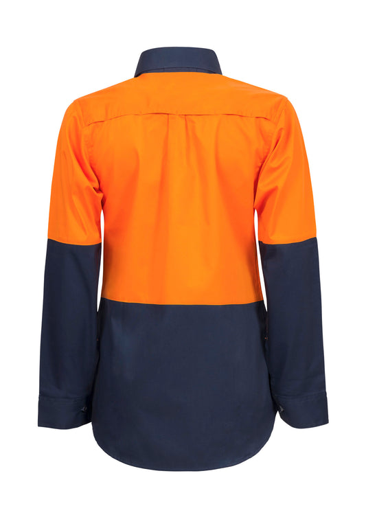 WORKCRAFT-LADIES HI VIS 2 TONE SHIRT