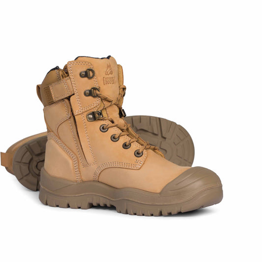 Mongrel - HIGH LEG ZIPSIDER BOOT W/ SCUFF CAP