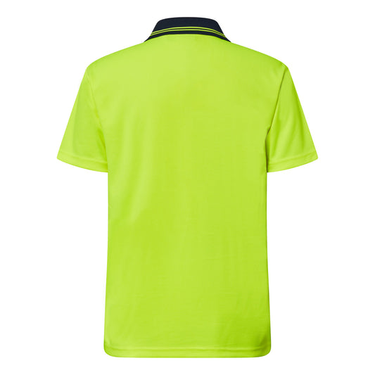 WORKCRAFT-HI VIS TWO TONE SS POLO POCKET