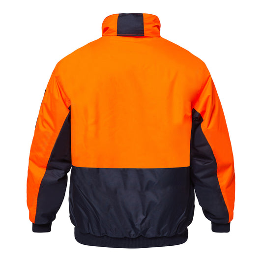 WORKCRAFT-TWO TONE BOMBER JACKET