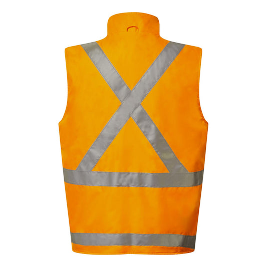 WORKCRAFT-NSW RAIL VEST WITH X-TAPE