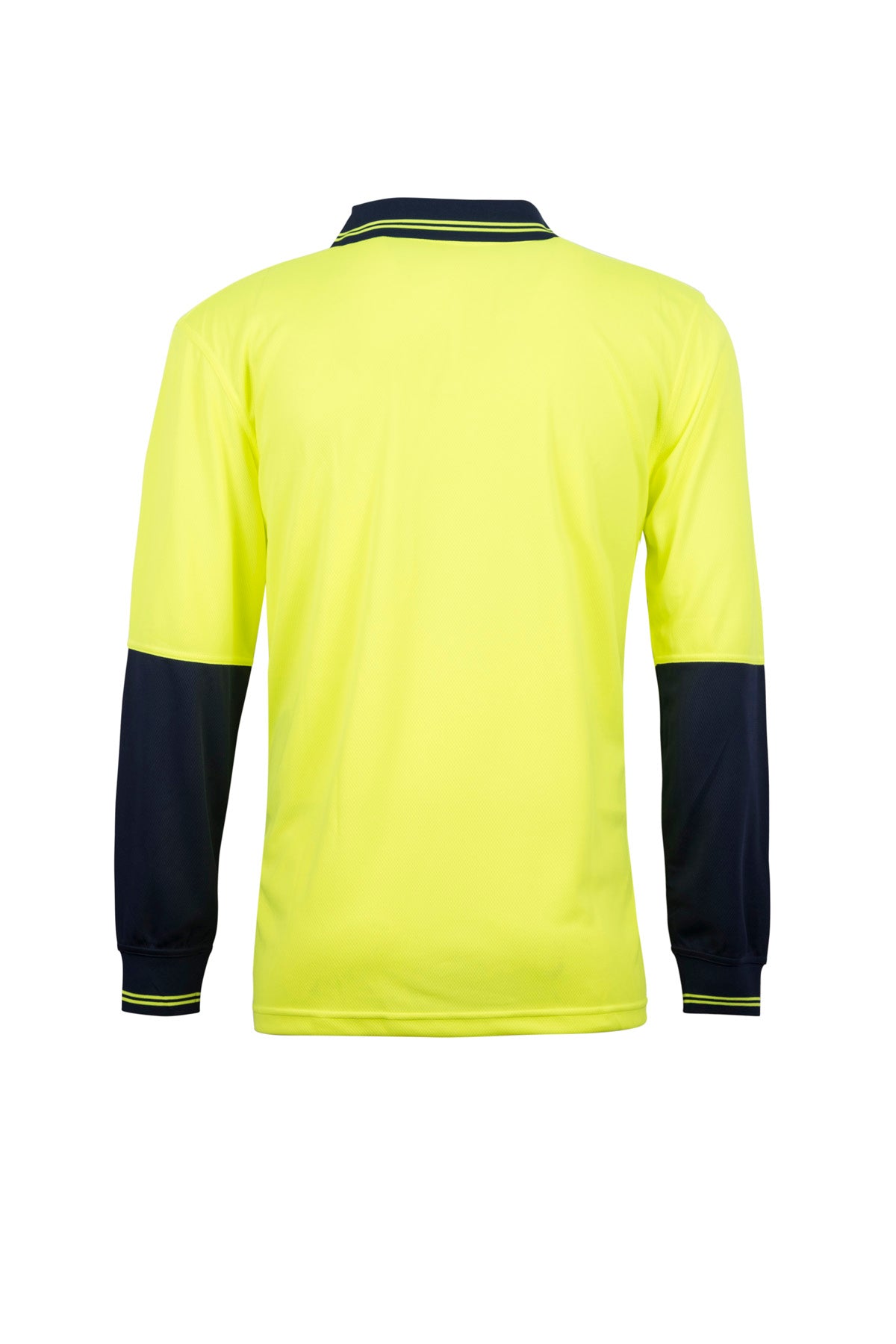 WORKCRAFT-HI VI TWO TONE LS LAUNDRY POLO