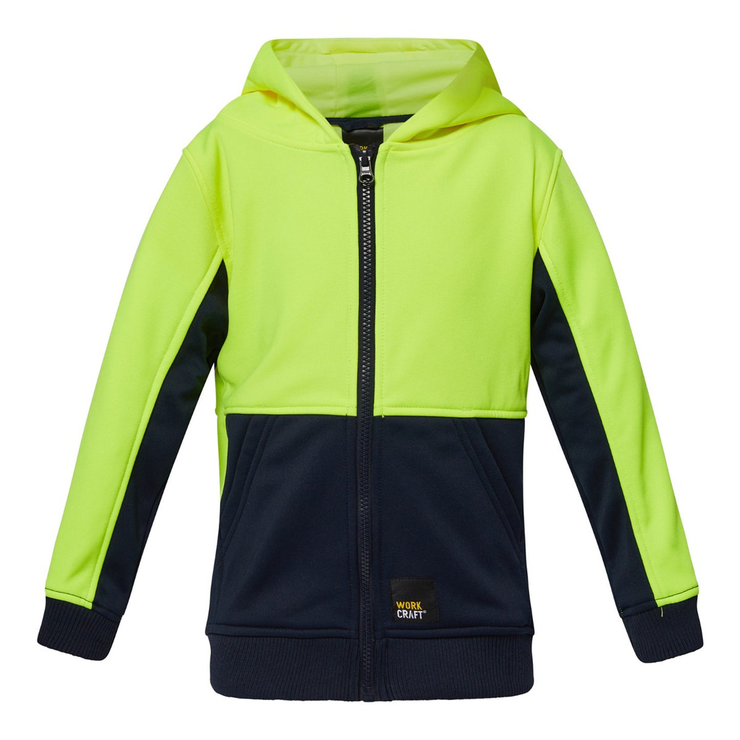 WORKCRAFT-KIDS HI VIS HOODIE