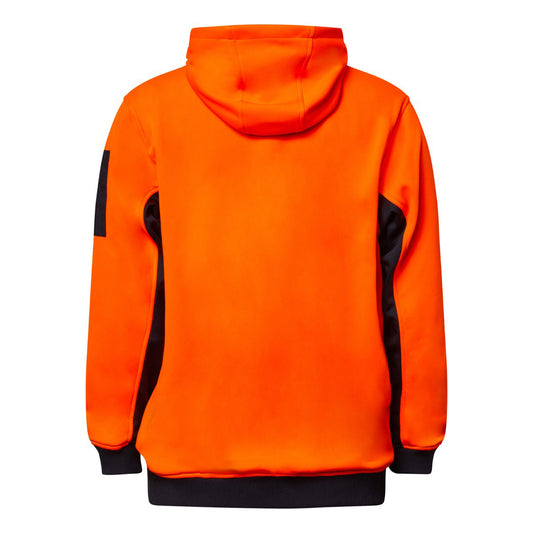 WORKCRAFT-HI VIS HOODIE W/ZIP