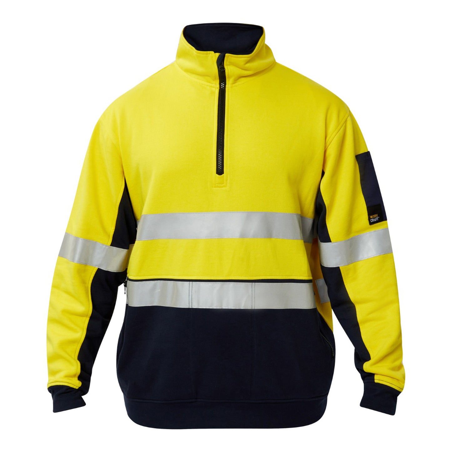WORKCRAFT-HALF ZIP COTTON PULL OVER