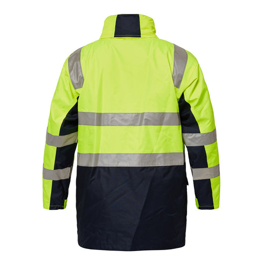WORKCRAFT-TWO TONE 4 IN 1 JACKET W/TAPE