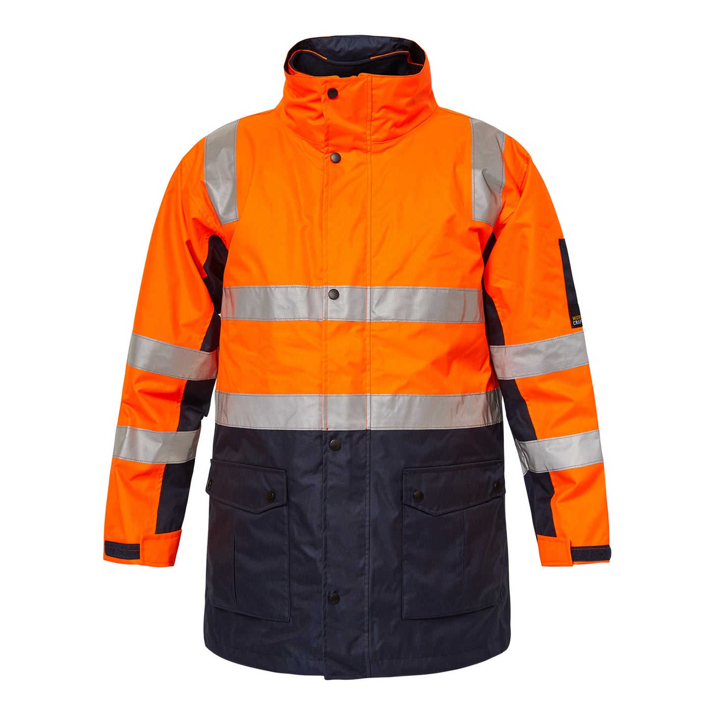 WORKCRAFT-TWO TONE 4 IN 1 JACKET W/TAPE