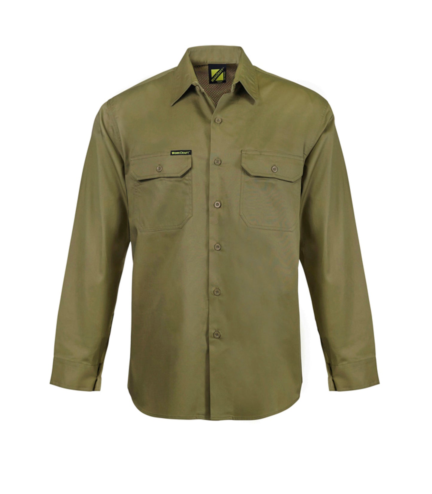 WORKCRAFT-FULL COLOUR VENTED L/S SHIRT