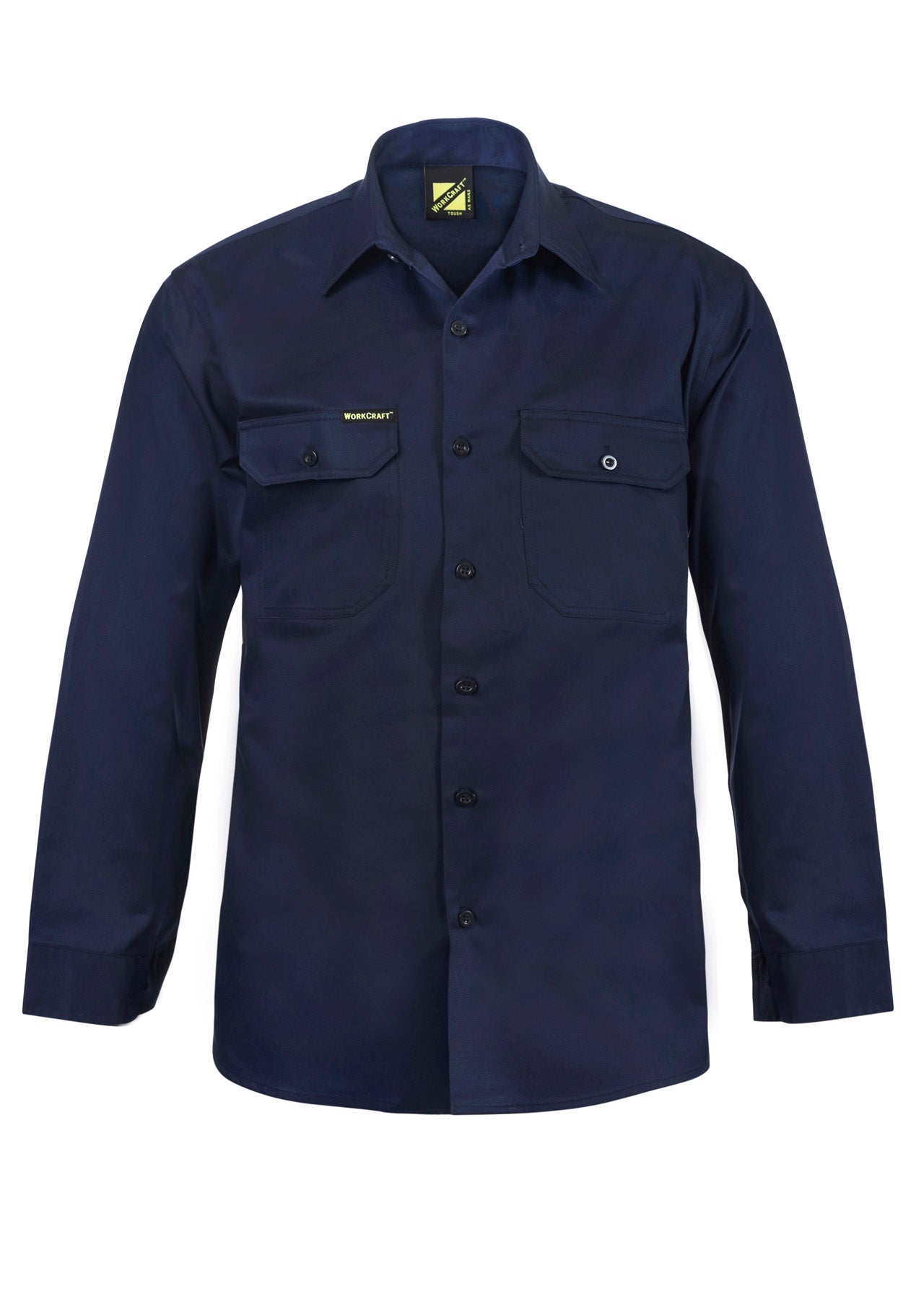 WORKCRAFT-LONG SLEEVE COTTON DRILL SHIRT