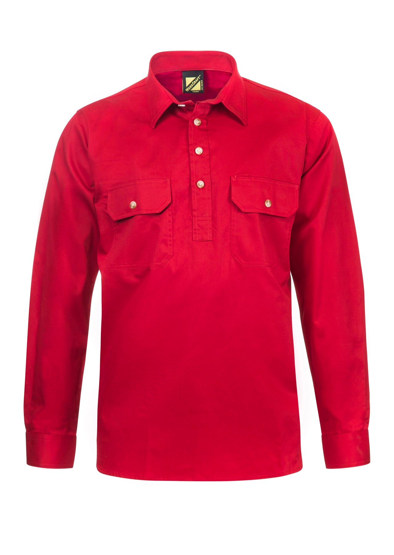 WORKCRAFT-HALF PLACKET FULL COL SHT
