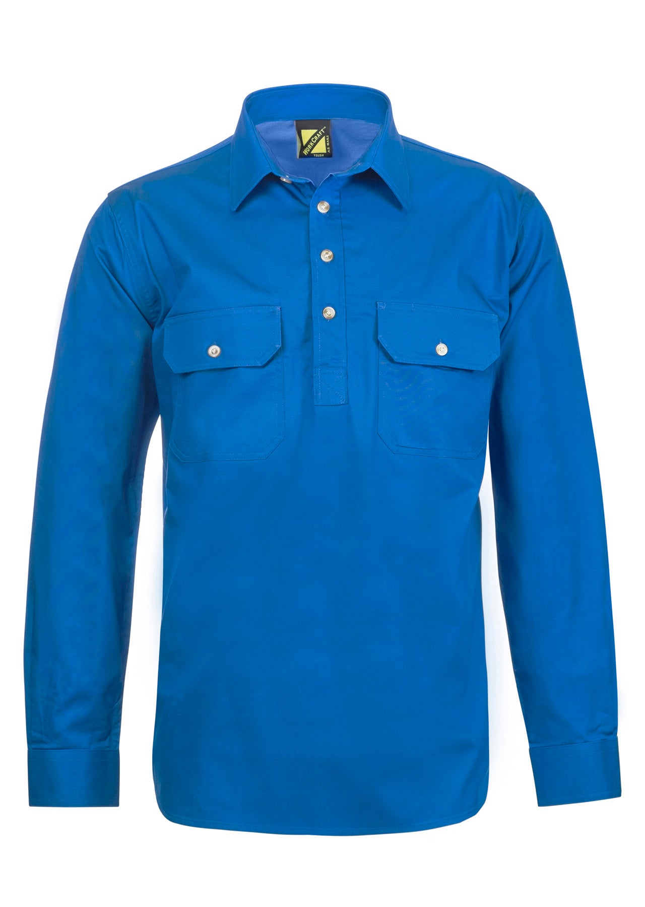 WORKCRAFT-HALF PLACKET FULL COL SHT