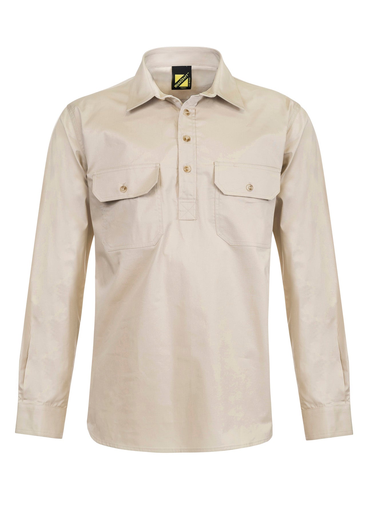 WORKCRAFT-HALF PLACKET FULL COL SHT