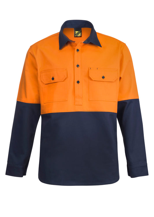 WORKCRAFT-HYBRID TWO TONE SHIRT