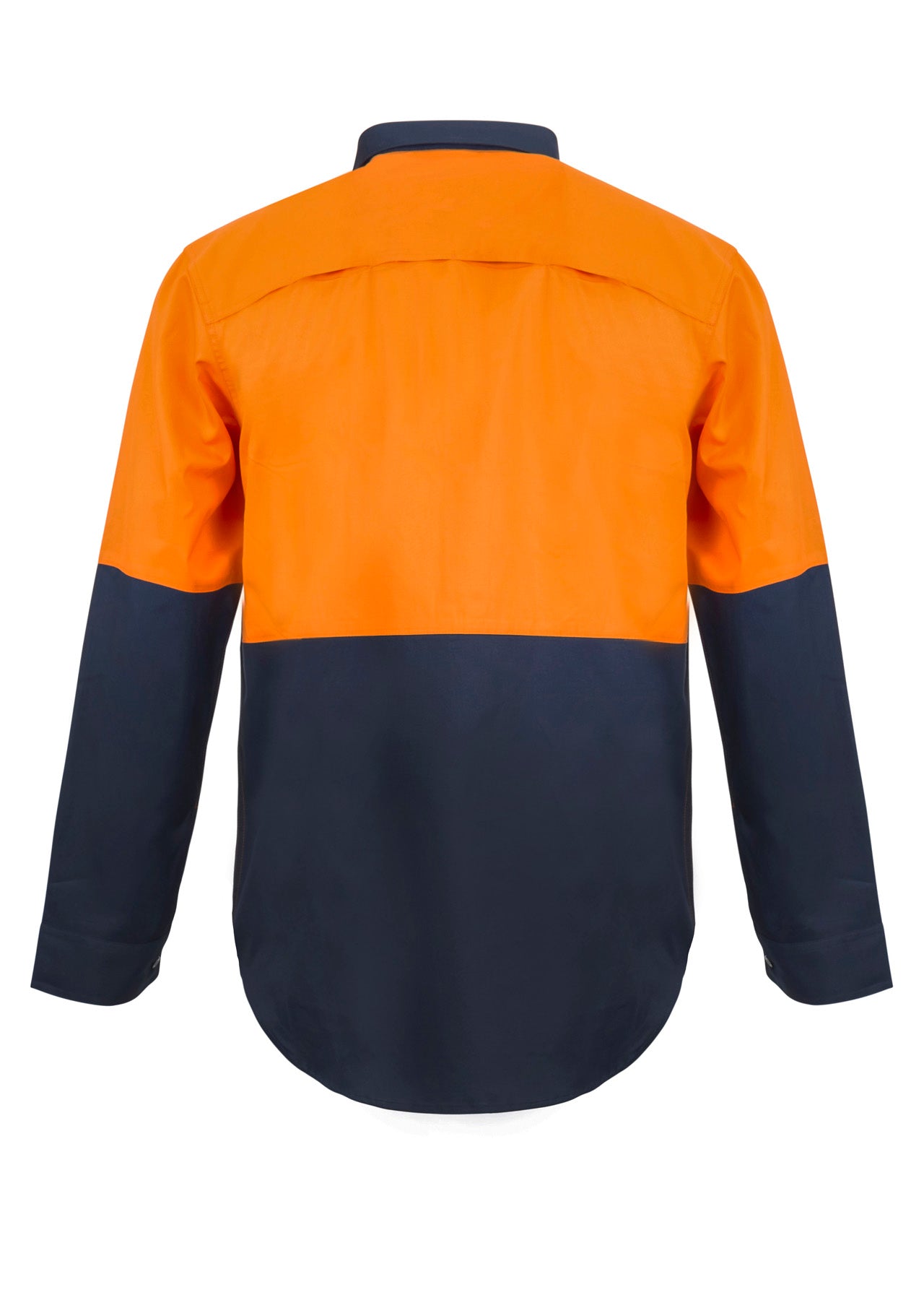 WORKCRAFT-2 TONE HALF PLACKET SHT W/ VENT