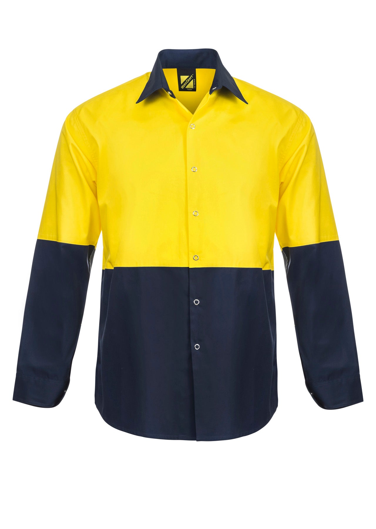 WORKCRAFT-HI VIS TWO TONE LS SHIRT