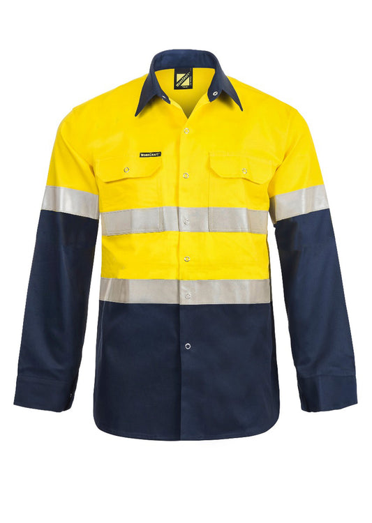 WORKCRAFT-LONG SLEEVE SHIRT INDTAPE