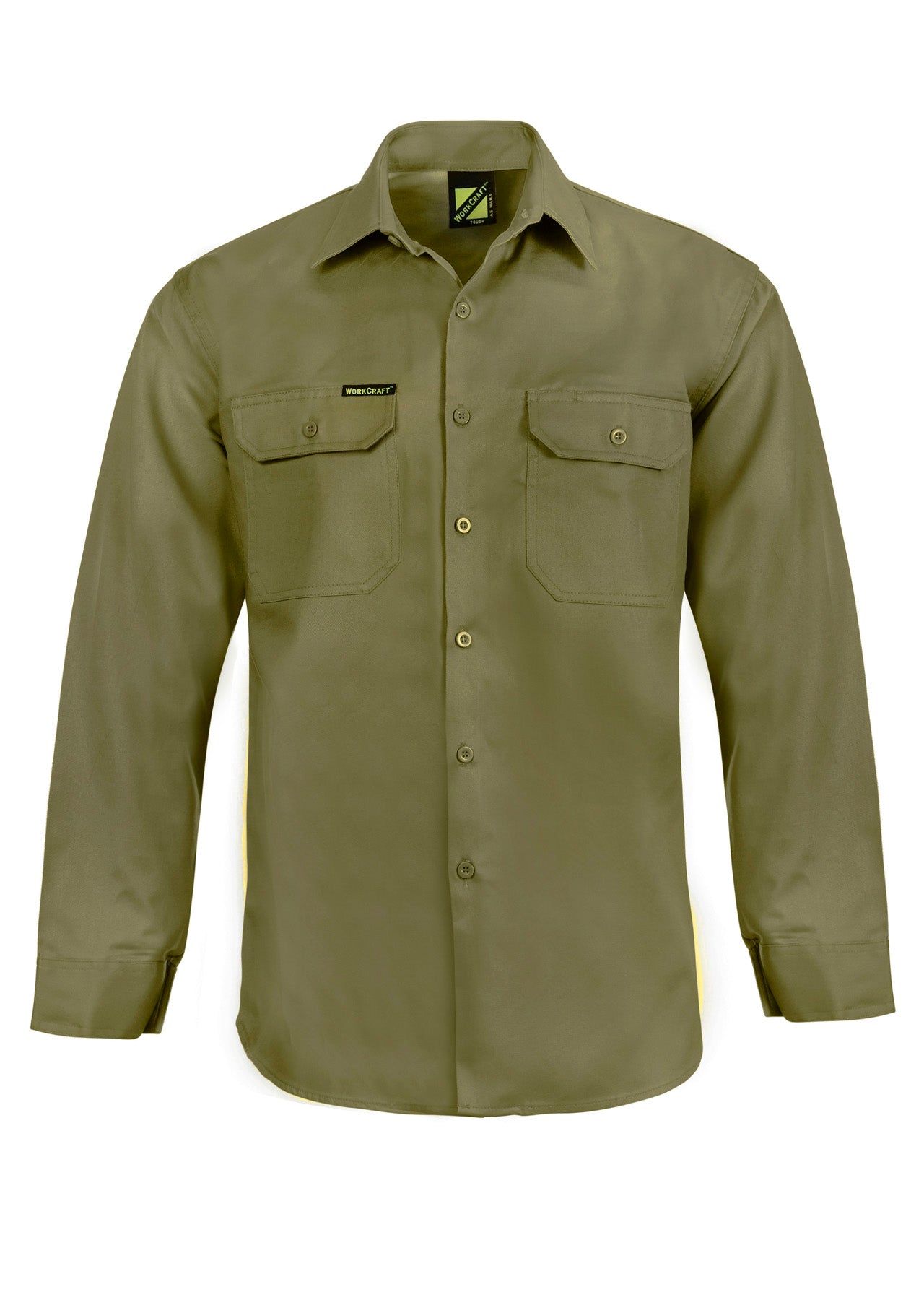 WORKCRAFT-LONG SLEEVE COTTON DRILL SHIRT