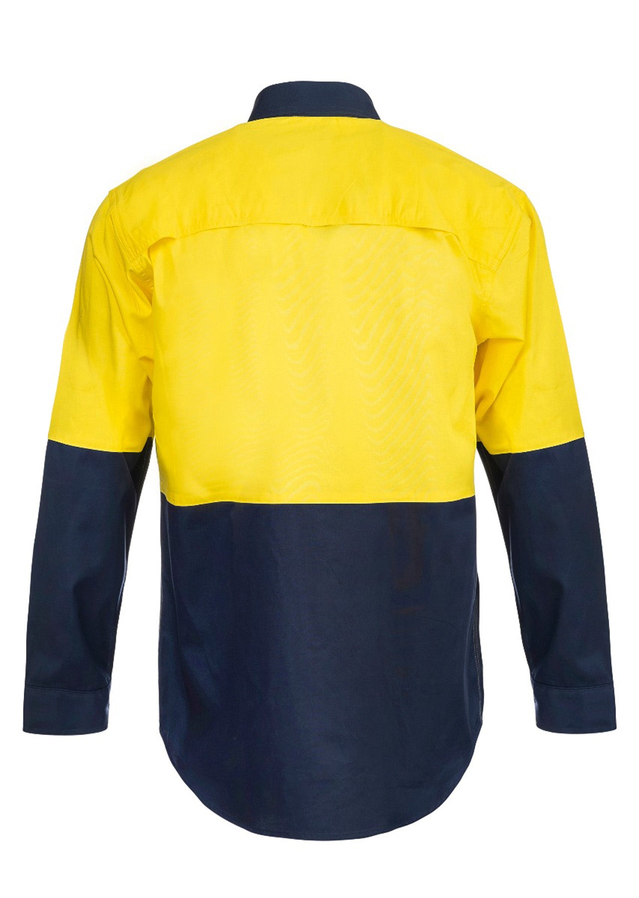 WORKCRAFT-COTTON L/S SHIRT W/ MESH INSERT