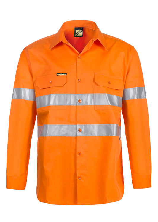 WORKCRAFT-COTTON SHIRT WITH CSR TAPE