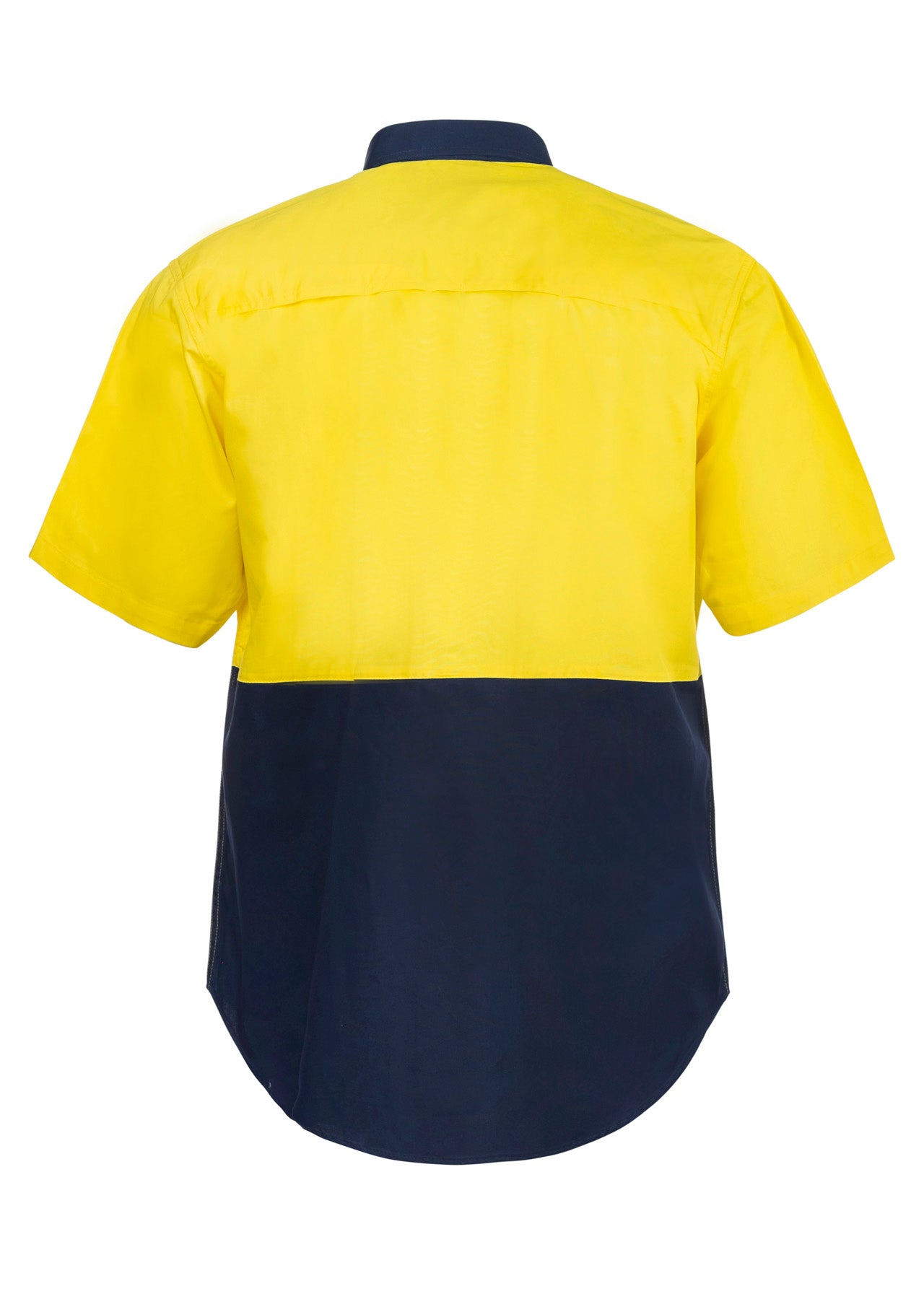 WORKCRAFT-COTTON S/S SHIRT W/ MESH INSERT