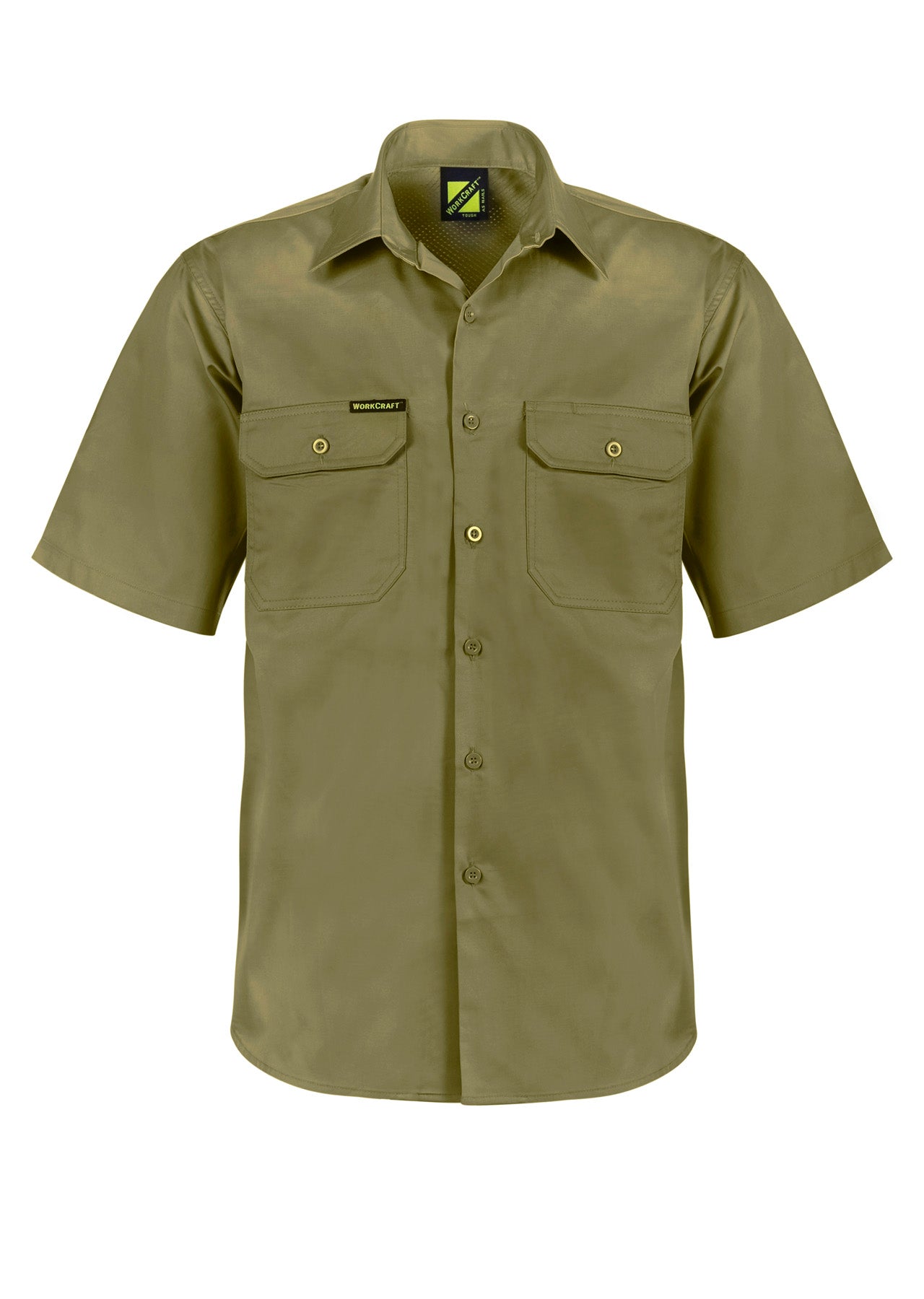 WORKCRAFT-FULL COLOUR VENTED S/S SHIRT