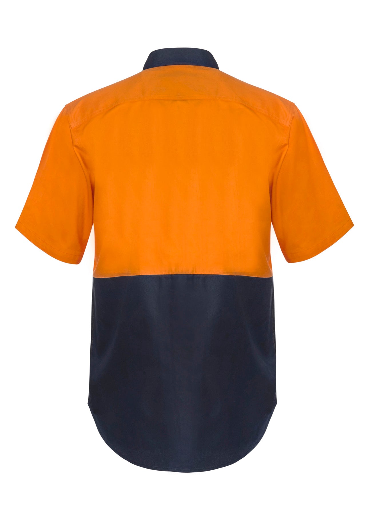 WORKCRAFT-TWO TONE HI VIS S/S SHIRT STUD