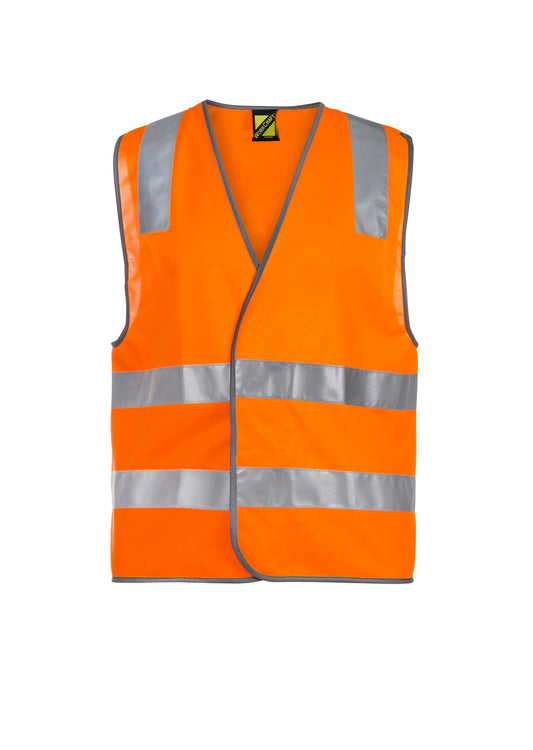 WORKCRAFT-ADULT HI VIS VEST WITH TAPE