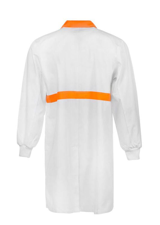 WORKCRAFT-DUSTCOAT L/S WITH KNIT CUFF