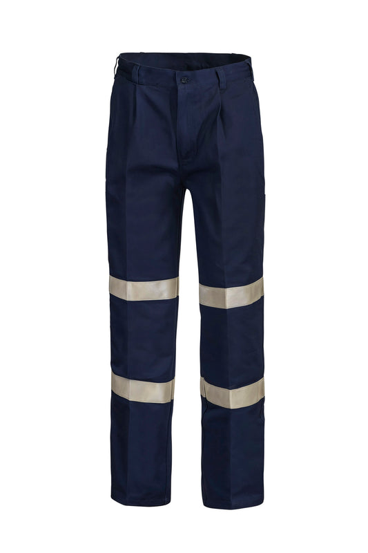 WORKCRAFT-COTTON PANT IND TAPE LONG