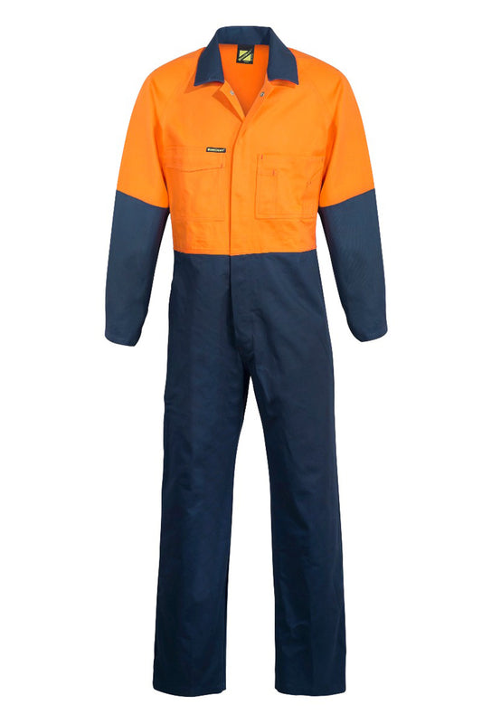 WORKCRAFT-HI VIS TWO TONE COVERALLS