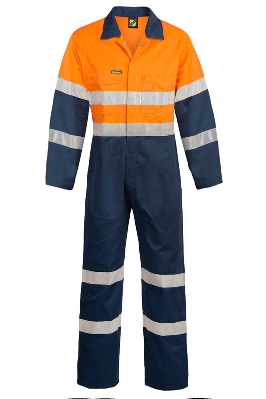 WORKCRAFT-HI VIS COVERALL IND TAPE