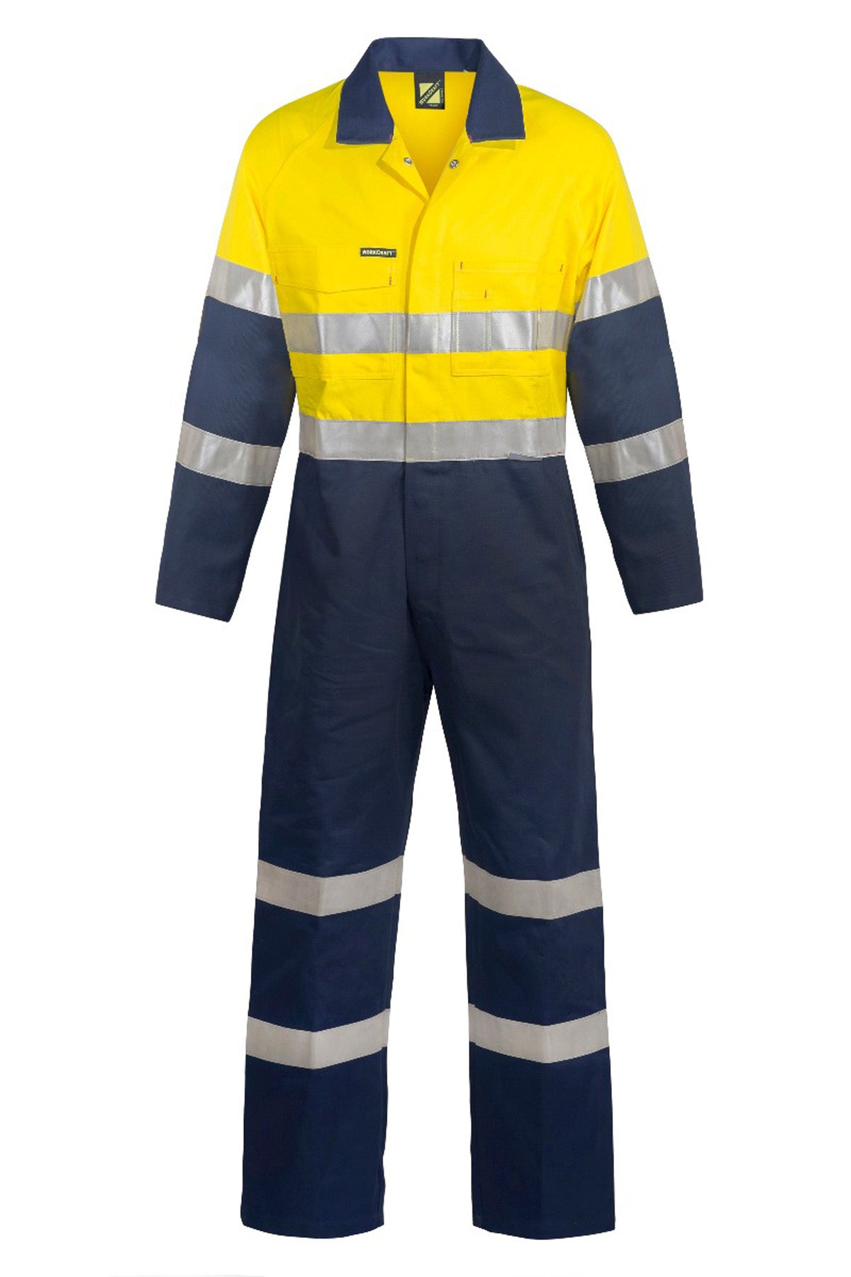 WORKCRAFT-HI VIS COVERALL IND TAPE