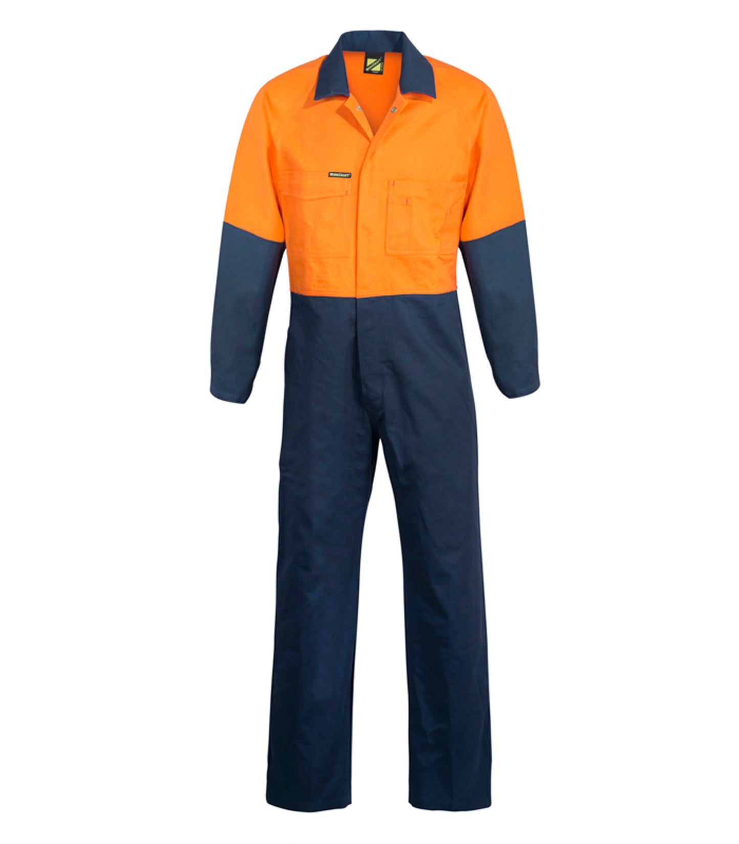 WORKCRAFT-HI VIS P/C COVERALLS