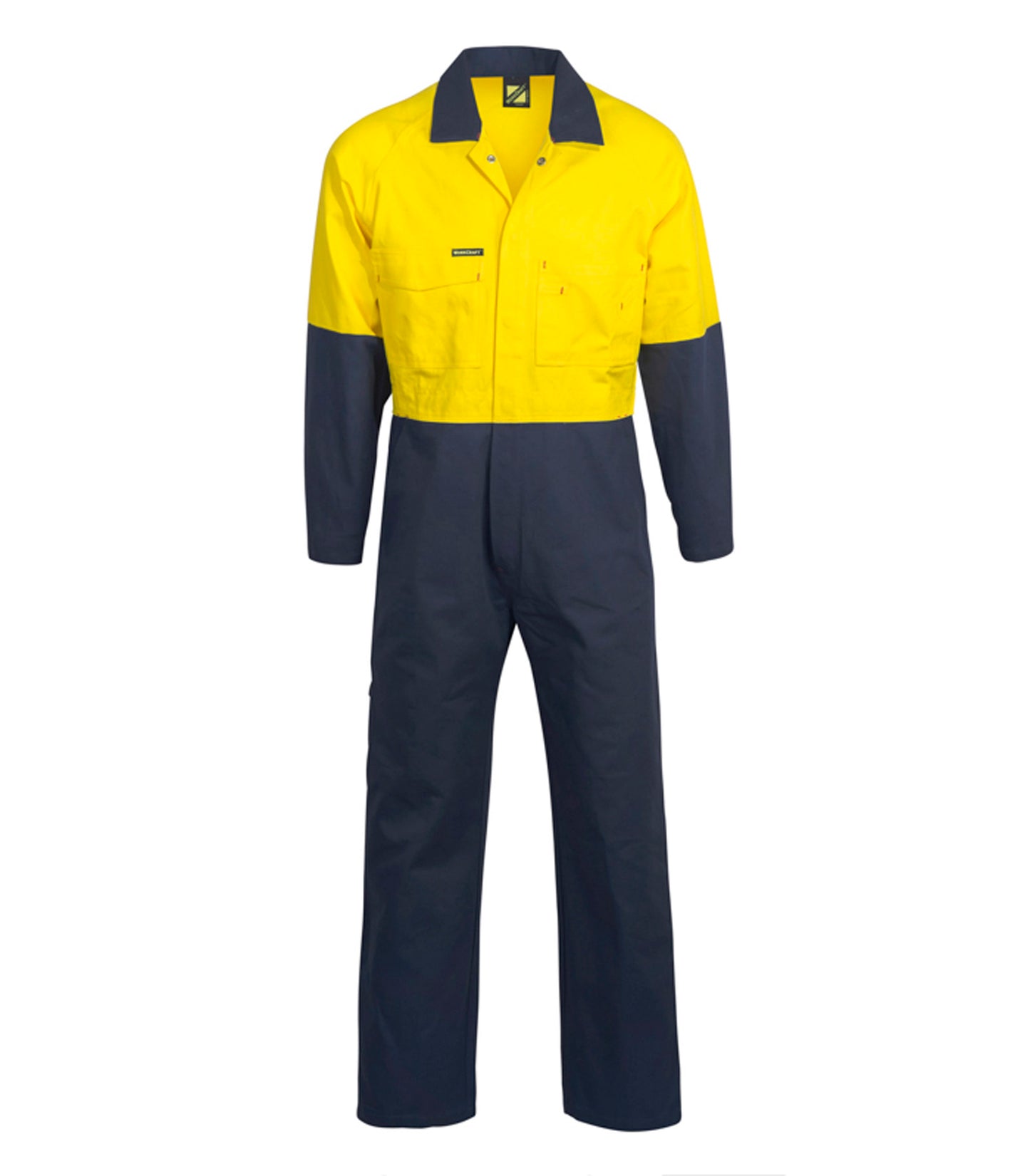 WORKCRAFT-HI VIS P/C COVERALLS