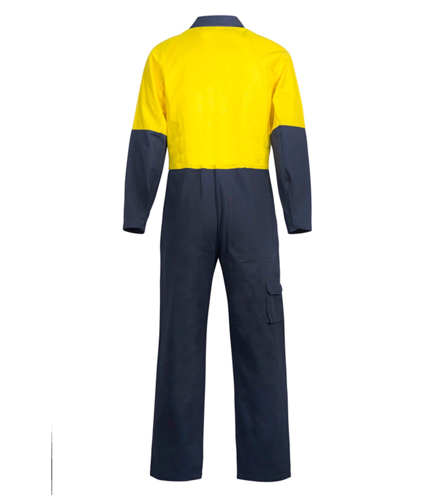 WORKCRAFT-HI VIS P/C COVERALLS LONG