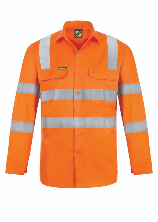 WORKCRAFT-COTTON SHIRT WITH CSR TAPE